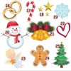 Karácsonyi üveg díszgömb - fehér