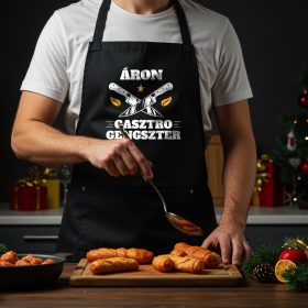 Névre szóló felnőtt konyhai kötény