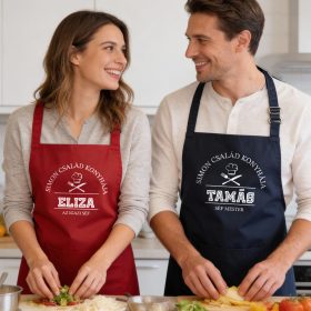 Névre szóló felnőtt konyhai kötény