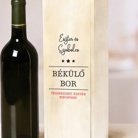 egyedi borosüveg tartó