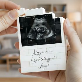 ultrahang képes építőkocka ajándék kismamáknak