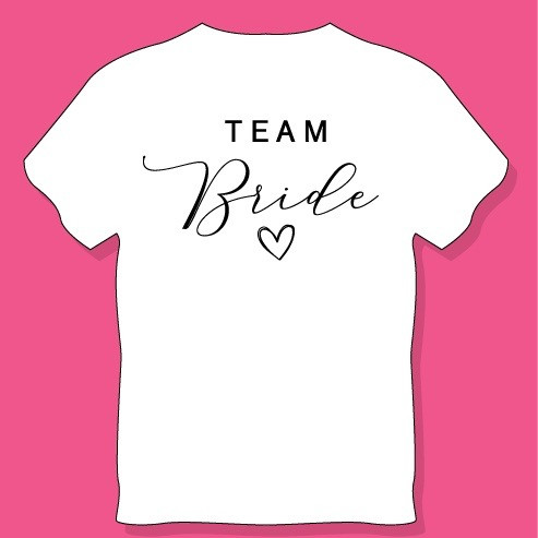Team Bride lánybúcsús póló