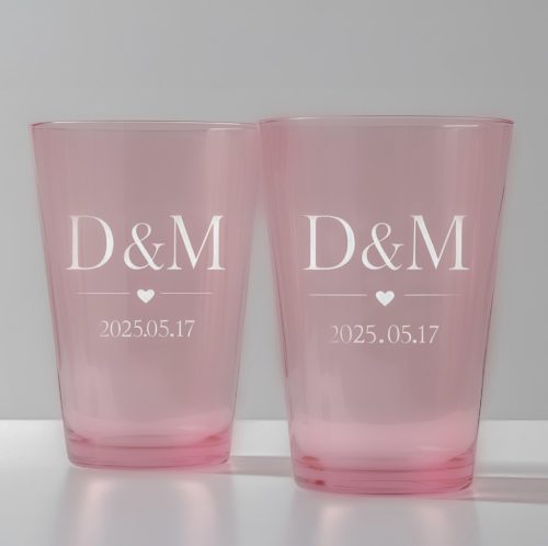 névre szóló esküvői repohár