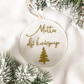 Plexi dísz, névre szóló felirattal