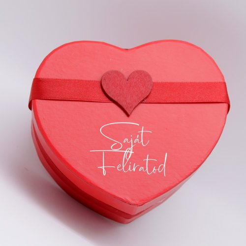 szív virág box, rózsa box