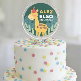 egyedi születésnapi tortadísz