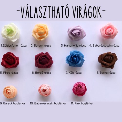 választható virágok virág keretbe